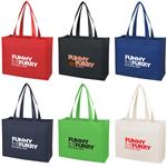 JH3335 Matte Laminated Non-Woven Shopper Tote with Custom Imprint